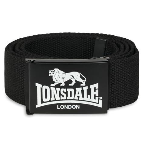 Lonsdale Unisex Gürtel STARBOTTON, Black/White, 130cm