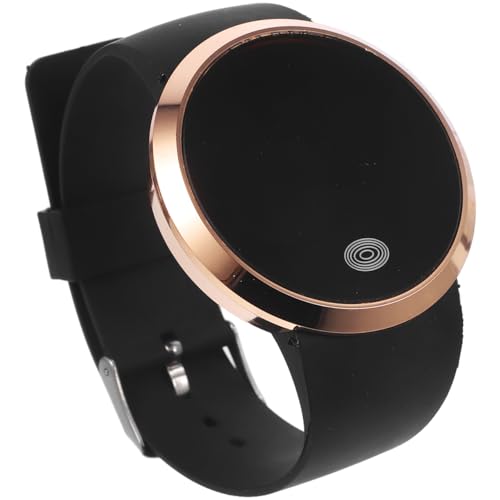 DOITOOL LED Armbanduhr Touchscreen - Ultraleichte Digitaluhr Ohne Tasten mit PU Lederarmband - Minimalistische Elektronische Pärchen Uhr für Damen und Herren Störungsfreies Design Geburtstag Oder