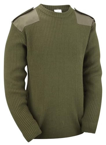 Militär / Sicherheit Stil Pullover (M, Olive)