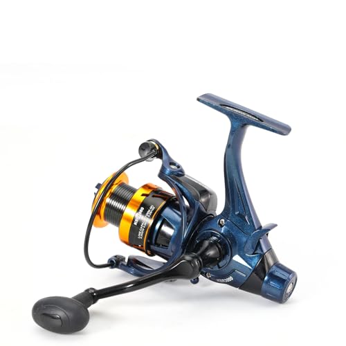 Yun Nong Karpfenangelrolle, 5 + 1 abgeschirmte Edelstahl-B-Kohlenfaser-Drag-Karpfenrollen, für Salzwasser oder Süßwasser-Spinnrollen, Angelrollen (3000)