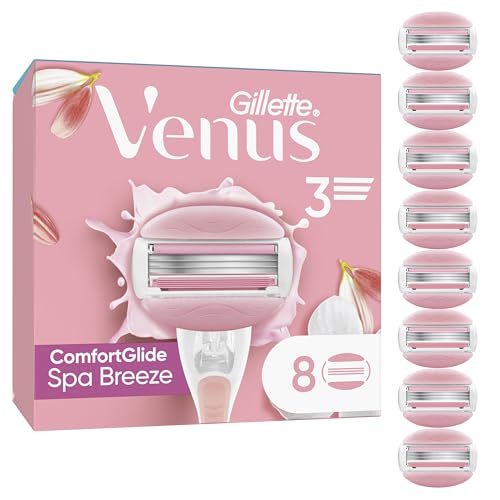 Gillette Venus ComfortGlide Spa Breeze Damenrasierklingen, 8 Ersatzklingen für Damenrasierer