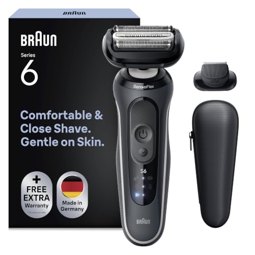 Braun Rasierer Herren Elektrisch Series 6, 62-G1200si, Grau