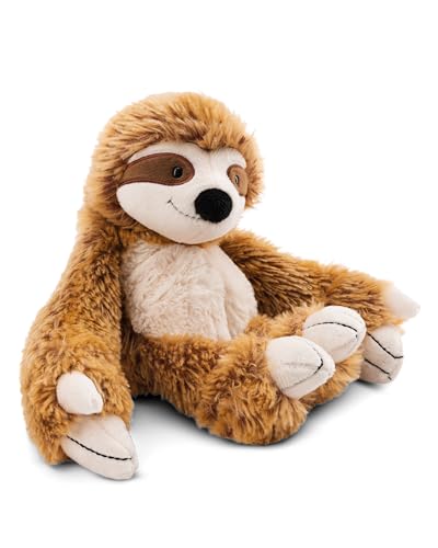 NICI Kuscheltier Faultier Slobby 25cm mit Klettverschluss braun - Stofftier aus weichem Plüsch, niedliches Plüschtier zum Kuscheln und Spielen, für Kinder & Erwachsene - tolle Geschenkidee - 61213