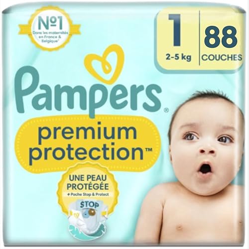 Pampers Premium Protection - Größe 1-88 Windeln (2-5 kg)