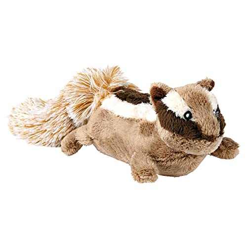 TRIXIE Robustes Hundespielzeug Streifenhörnchen Plüschtier – 28 cm | Kuscheliger Spielgefährte aus weichem Plüsch – zum Schmusen, Tragen und Spielen für Welpen und erwachsene Hunde