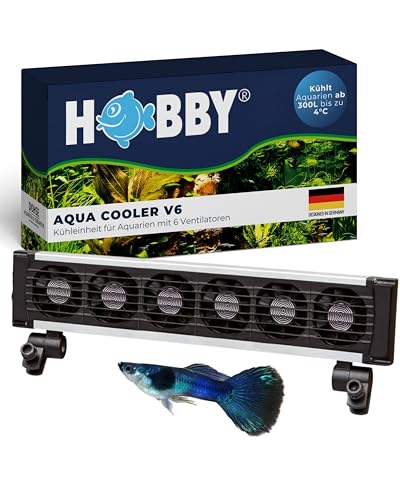 HOBBY Aquaristik Aqua Cooler V6 I Kühleinheit für Aquarien ab 300L I leise Aquarienkühlung mit 6 Ventilatoren I effektive Temperaturkontrolle I geeignet für Süßwasser- und Meerwasseraquarien