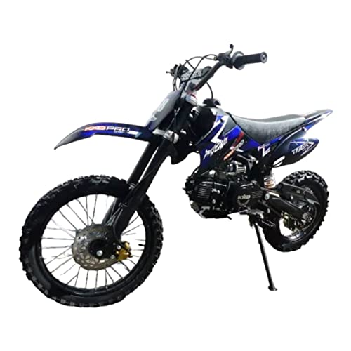 RV-Parts 125ccm Dirtbike Cross Dirt Bike Enduro Pitbike 125cc 17/14 KXD Tiger Blau