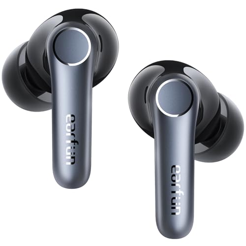 EarFun Air Pro 4 Bluetooth Kopfhörer mit Adaptive Hybride Geräuschunterdrückung, aptX Lossless, Hi-Res Audio, LDAC, 6 Mikrofone cVc 8.0 KI Anrufe, 52H Akku, Multipoint, Bluetooth 5.4, In-Ear Detection
