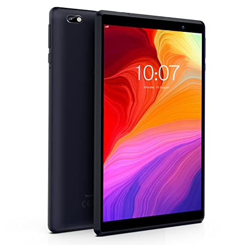 PRITOM Android Tablet 8 Zoll Android 10.0 OS Tablet, 4000mAh,64GB ROM, Quad Core Prozessor, HD IPS Bildschirm, 2.0 Front + 8.0 MP Rückkamera, Wi-Fi, Bluetooth, Tablet PC(Schwarz)