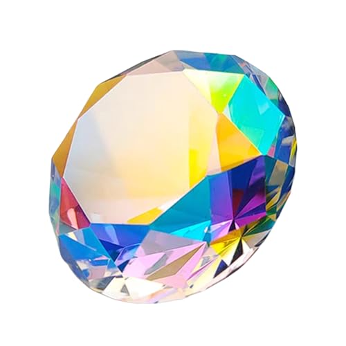 Eterspr Bunt Kristall Glas Diamant, Kristallglas Geschliffen Diamant, für Hochzeits- und Partydekoration, Schaufensterdekoration