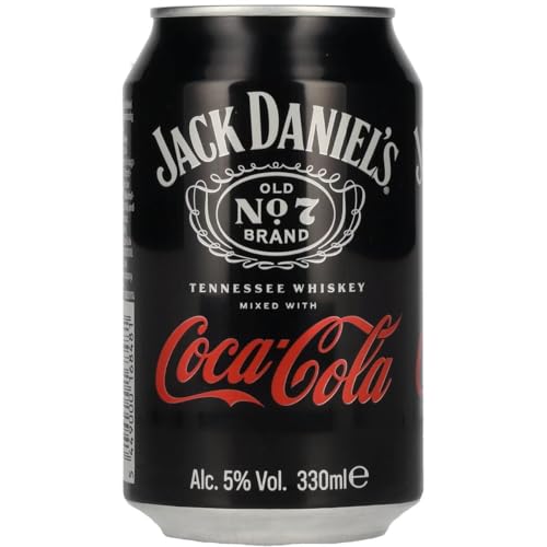 Jack Daniel's Tennessee Whiskey & Coca Cola - Der weltweite Barcall Nummer 1-12 x 0.33L/10% Vol.