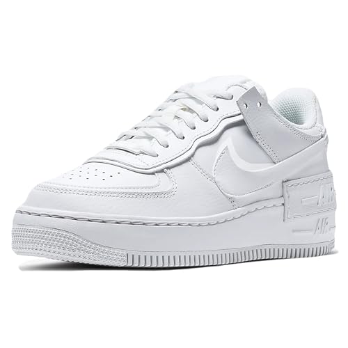 NIKE Damen Air Force 1 Shadow Sneaker, White, 38 EU