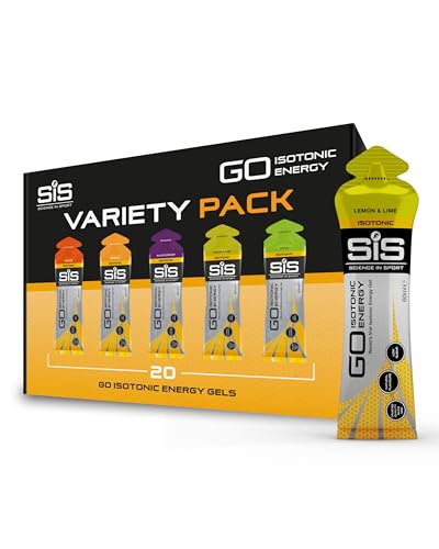 Science in Sport GO High Carb Isotonic Energy Gel 20 x 60ml Vegan - Isotonische Formulierung mit 22g Kohlenhydraten, Guter Energielieferant, Optimale Alternative für isotonische Getränke