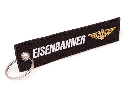 Wingdesign Eisenbahner Schlüsselanhänger schwarz
