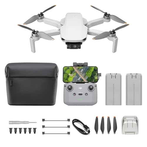 DJI Mini 4K, Drohne mit 4k UHD Kamera für Erwachsene, unter 249 g, 3-Achsen Gimbal Stabilisierung, 10 km Videoübertragung, autom. Rückkehr (Mini 4K Camera Drone)