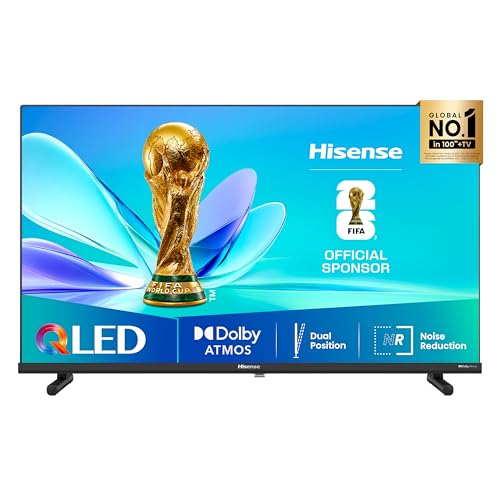 Hisense 32A5Q Fehrnseher, 32 Zoll, 2K QLED, Smart TV, Game Mode, AI Sports Mode, Dolby Atmos, Dolby MS12, DTS X, HDR10, HLG, Full HD, High Contrast, Rauschunterdrückung [2025]