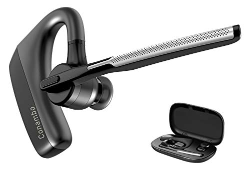 Conambo Headset Bluetooth V5.1 K18 kabelloser Ohrhörer mit CVC 8.0 und ENC Dual Mic Geräuschunterdrückung, Kopfhörer mit Mikrofon Mutefür Autofahren/Büro/Geschäft für iPhone Android