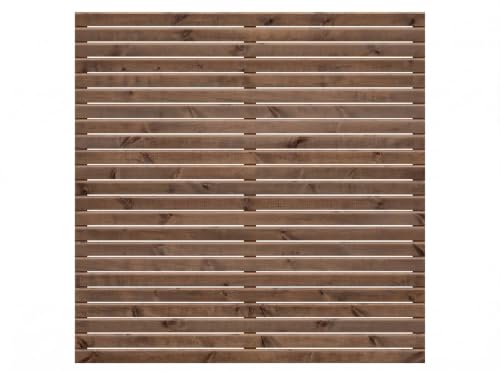WOODTEX Braun 180x180 cm Rhombus Sichtschutzzaun, Kiefer Holz Gartenzaun DIY Bausatz, Kesseldruckimprägniert KDI, Langlebiger Holz Zaun, Einfriedung, 180 x 180 x 4 cm