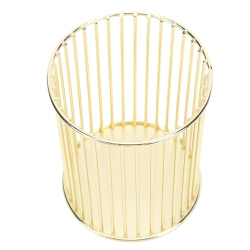 Brrnoo Goldener Metall Stifthalter f r Schreibtisch eleganter Eisen Aufbewahrungsbecher f r Make up Pinsel Bleistifte und B robedarf stilvolle f r Zuhause