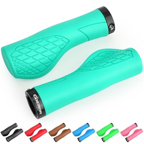 GXCROR Ergonomische Fahrradgriffe für 22,2mm Lenker-MTB Lenkergriffe Anti-Rutsch mit Dual Lock Design- Passend für Trekkingrad/Mountainbike/Rennrad