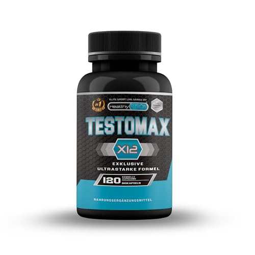 Healthy Fusion, TestoMax | Maca, Ginseng, Tribulus, Taurin und Vitamine | 120 Kapseln