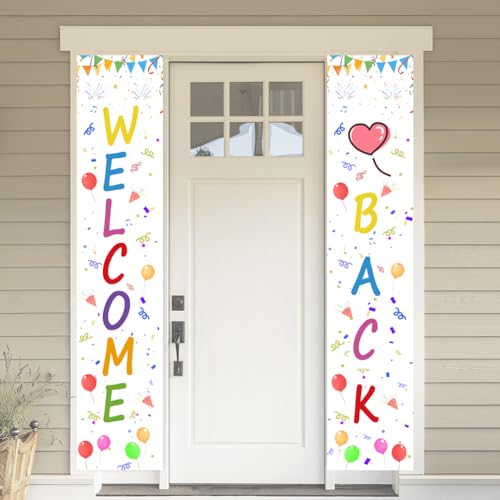 Welcome Back Deko Banner Herzlich Willkommen Dekorationen Welcome Home Herzlich Willkommen Banner Willkommensbanner-Dekorationfür Familienfeiern Klassenzimmer Schule Saison Familie Partei