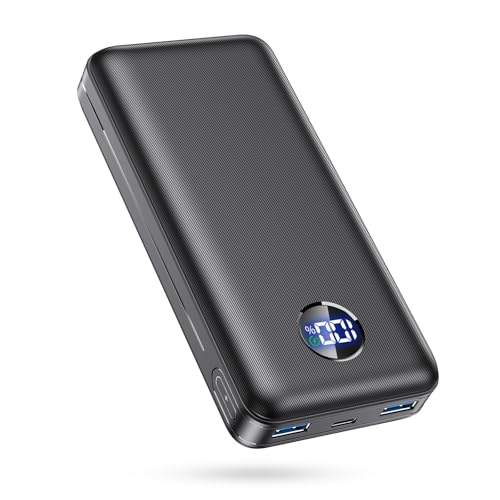 Power Bank, 26.800mAh Powerbank, Externe Handy-Akkus mit 22.5-W-Schnellladefunktion, USB-C-Eingang & -Ausgang, PD 3.0 und QC 4.0. Kompatibel mit iPhone 17, 16, 15, 14, für Samsung Galaxy S25,Asphalt