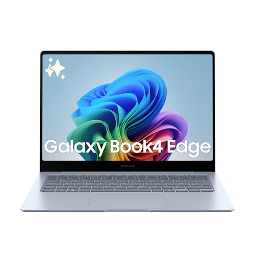 Samsung Laptop Galaxy Book4 Edge, Display 14 Zoll, Windows 11, Snapdragon Elite X, 16 GB RAM, 512 GB SSD, Sapphire Blue