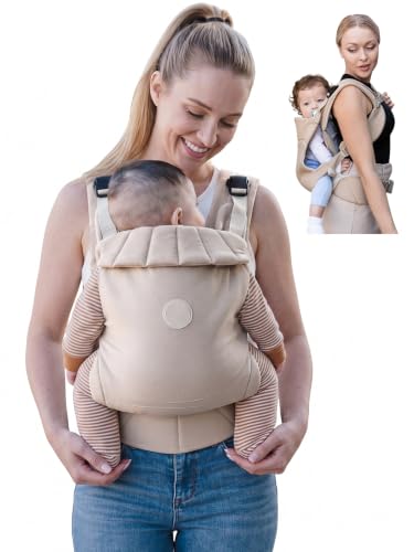 Grownsy Babytrage für Neugeborene, Ergonomische Kindertrage 3-20kg