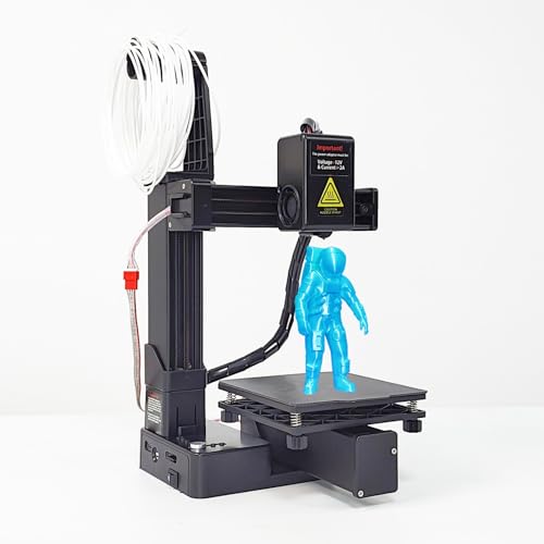 3D-Drucker, FDM-3D-Drucker für Anfänger, 4 X 4 X 4 Druckgröße, Unterstützt 1,75 Mm TPU PLA, Kleine 3D-Druckmaschine mit Plattform (EU-Stecker)