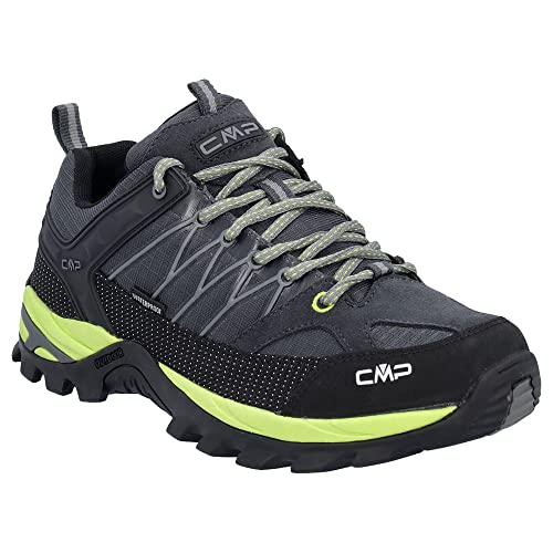 CMP - Rigel Low Trekking Shoe Wp, Man, Antracite-Limegreen, 44