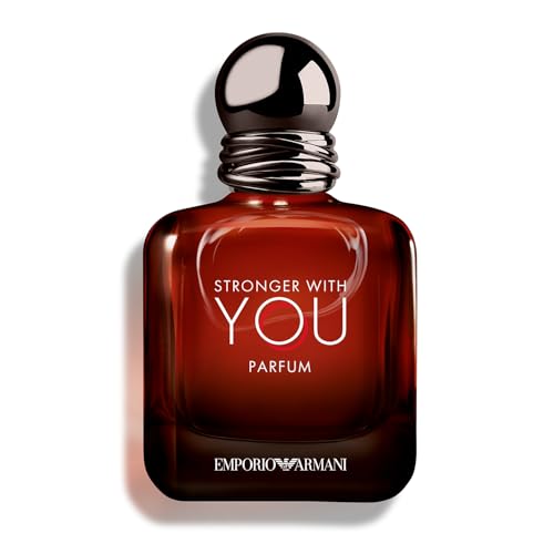 Emporio Armani Stronger With You Parfum, Armani Beauty für Herren, Herrenduft, Holzig-warmer Amber-Duft, mit Rum, Bergamotte, Lavendel, Zedernholz und Vanille, 50ml
