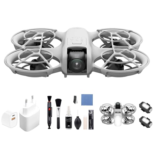DJI Neo mit Zubehör, Mini Drohne mit Kamera 4K, 135g Selbstfliegende Drohne, Follow me funktion, Handstart, KI-Motivverfolgung, QuickShots