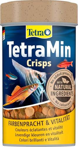 TetraMin Crisps - Fischfutter für alle Zierfische, nährstoffreiche Mischung für gesunde Fische und klares Wasser, 100 ml Dose