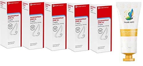 NASENSPRAY sine AL 5 X15 ml Sparpack inkl. einer hochwertigen Handcreme Marke Faar-Apo
