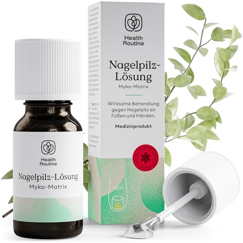 Health Routine Myko-Matrix Nagelpilz Lösung – CE-zertifiziertes Medizinprodukt - Nagelpilz Nagellack zur Nagelpflege – Entwickelt in Österreich - Nagelhärter - Nagelöl Geeignet für Fuß & Hand