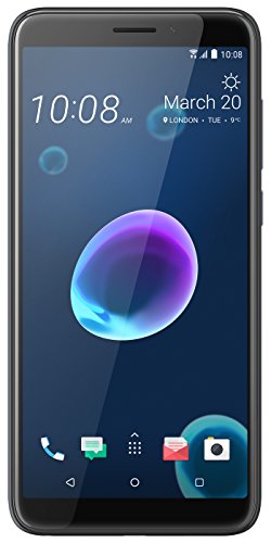 HTC Desire 12 Smartphone (14 cm (5,5 Zoll) HD+ IPS-Display, 32GB interner Speicher und 3GB RAM, Dual-SIM, Android 7) Cool Black