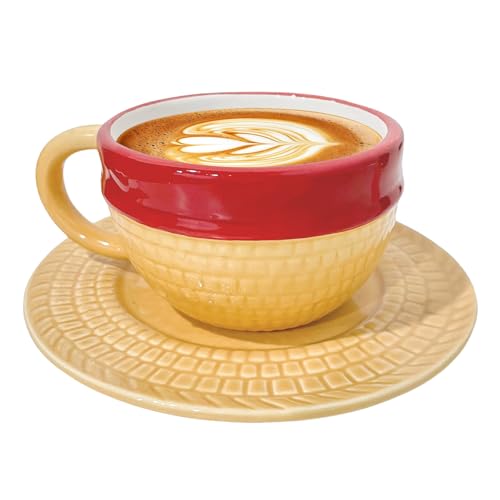 FINDAMAZE Anime Tasse,Luffy's Hat Kaffeetassen hochwertige Keramik Milch Tasse,Geschenk für Weihnachten,Geburtstag,Jubiläum(Luffy)