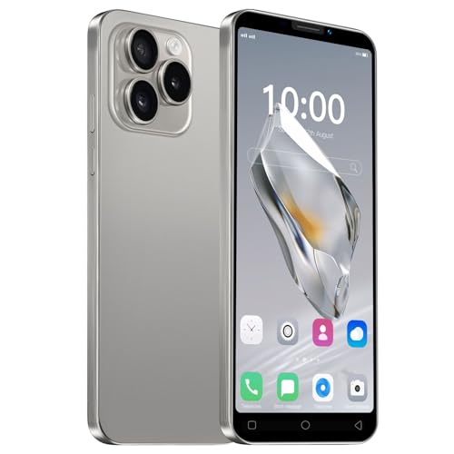 CatCalls Billiges Smartphone,5,0 Zoll IPS Display, 16GB ROM/Erweiterbar auf 128GB, Android 9.0, Dual SIM Dual Kamera, Face ID, GPS, FM, Bluetooth Entsperren 3G Handy (Grey)