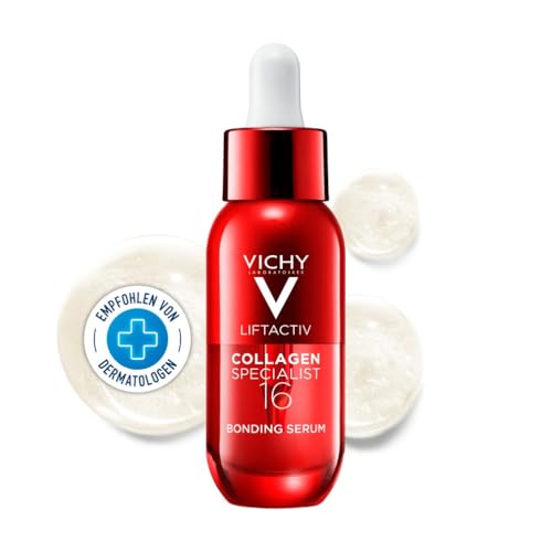 Vichy Liftactiv Collagen Specialist 16 Bonding Serum, Anti-Aging-Innovation mit Co-Bonding-Technologie, 16 Anti-Age Wirkungen, Für straffere Haut und sichtbar gemilderte Falten, 15 ml