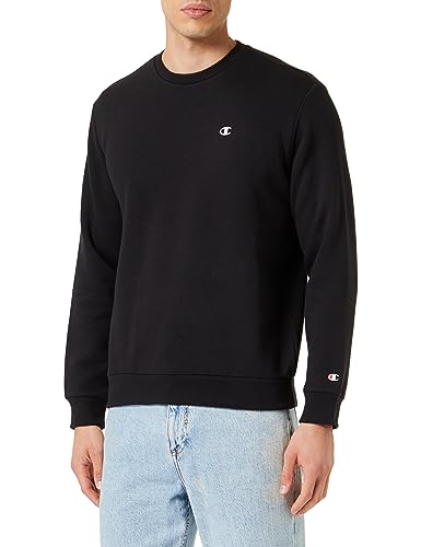 Champion Legacy Basics-Powerblend Fleece Crewneck Sweatshirt für Herren, Schwarz, XL