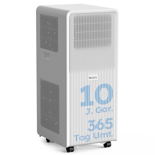 Woleix Mobile Klimaanlage 13000 BTU, Klimaanlage Mobil mit Abluftschlauch, Mobiles Klimagerät mit Abluftschlauch mit Timer 10 J.GAR.