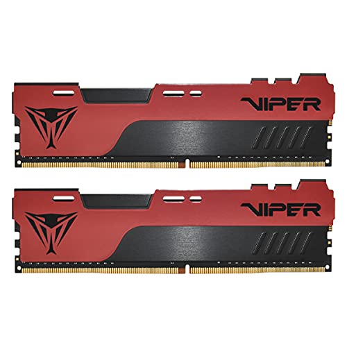 Patriot Memory Viper Elite II DDR4 16GB (2x8GB) 3200MHz Gaming Arbeitsspeicher KIT Schwarz/Rot