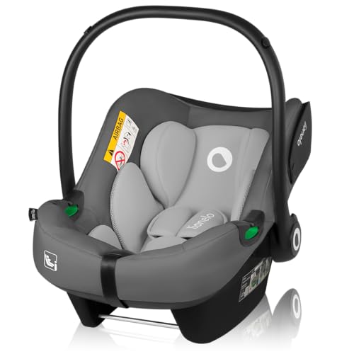 LIONELO LEMMY i-Size Baby Autositz 40-87 cm, Babyschale Gruppe 0+, Rückwärtsgerichtete Montage, 3-Punkt-Sicherheitsgurt Seitenschutz, Sitzeinlage Dri-Seat