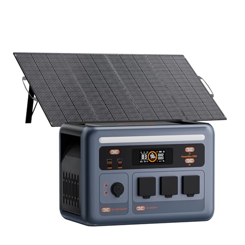 OSCAL PowerMax 1800SE Tragbare Powerstation mit 200W Solarpanel
