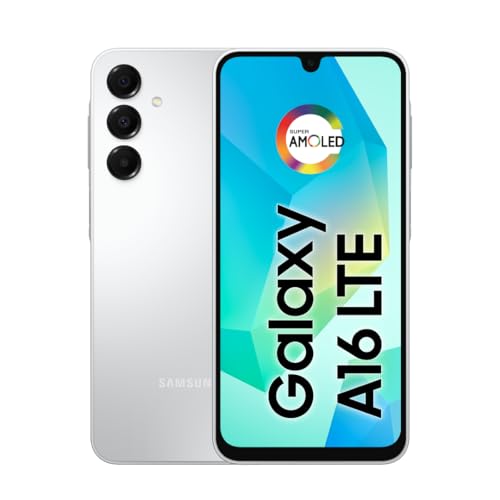 Samsung Galaxy A16 4G Dual SIM (128GB, 2025) 6,7 Zoll 90Hz AMOLED, spritzwassergeschützt, 8Core, 50MP Kamera (werkseitig freigeschaltetes internationales Modell für GSM, Global) A165M/DS (25W