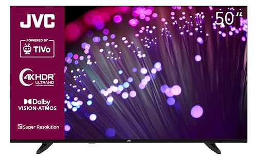 JVC 50 Zoll Fernseher/TiVo Smart TV (4K UHD, HDR Dolby Vision, Dolby Atmos, Triple-Tuner, 6 Monate HD+ inkl.) LT-50VU3455