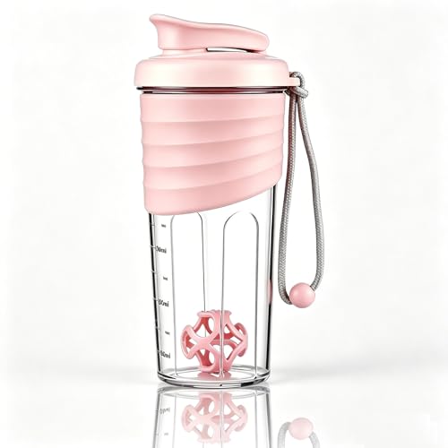OUOUMUF Premium Protein Shaker - Hochwertiges Design, Leicht zu Reinigen, Auslaufsicher, Effektive Proteinmischung - 700ml