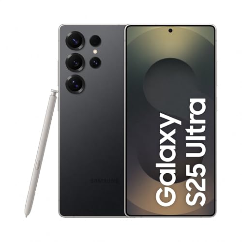Samsung Galaxy S25 Ultra AI Smartphone mit Galaxy AI, Ohne Vertrag, Handy mit Android, 12 GB RAM, 512 GB Speicher, 200-MP-Kamera, Titanium Black, 3 Jahre Herstellergarantie [Exklusiv auf Amazon]