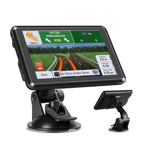5 Inch GPS Navigation for Car&Truck, Portable Navi mit Europa OfflineKarten